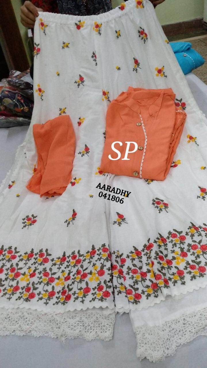 Daman & Single Head top & Duppata