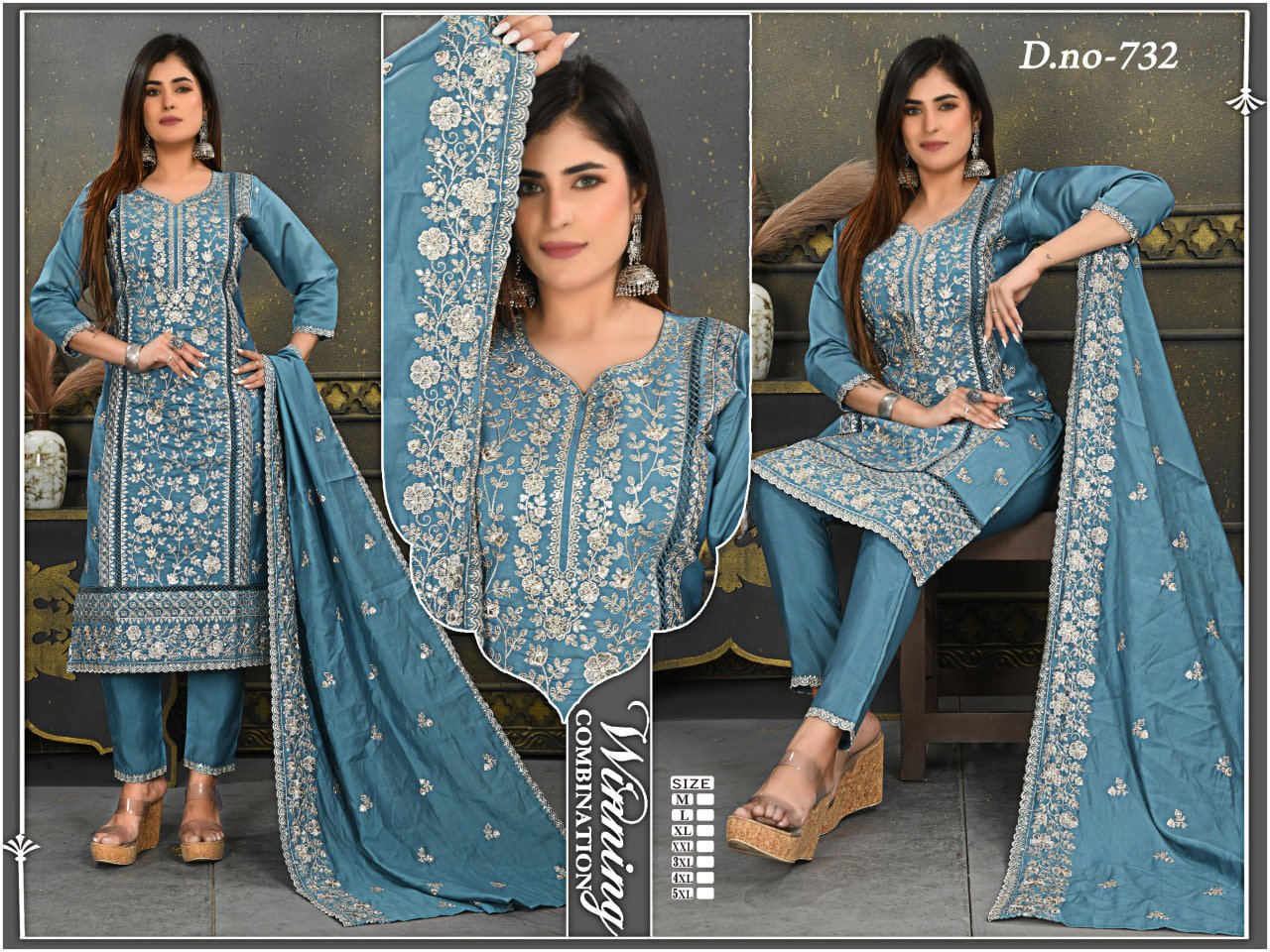 fancy top  penal & dupatta
