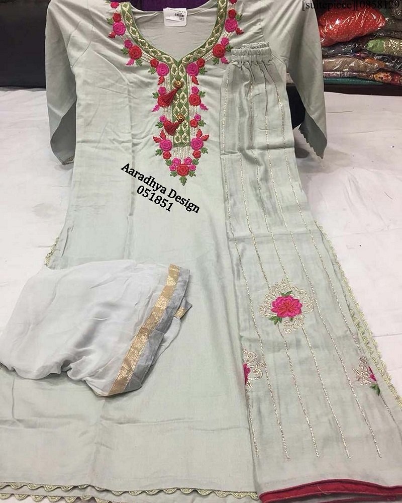 Daman & Single Head top & Duppata