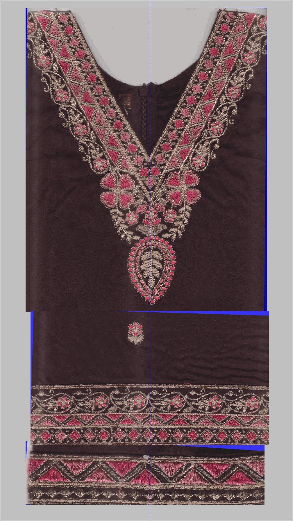 FANCY KURTI NECK PATTI DAMAN