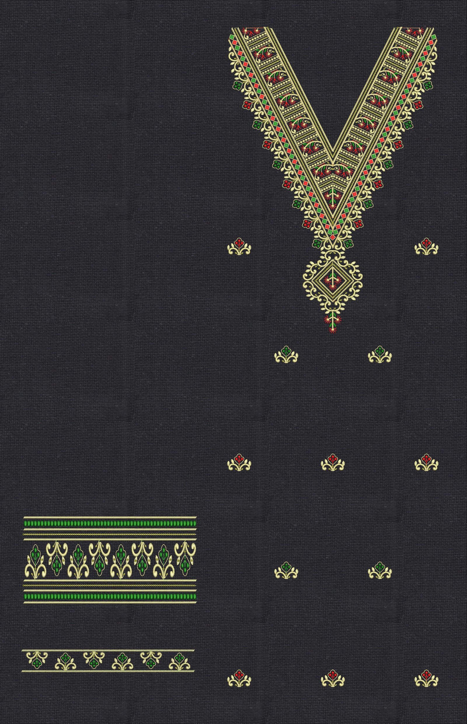 FANCY KURTI NECK PATTI DAMAN