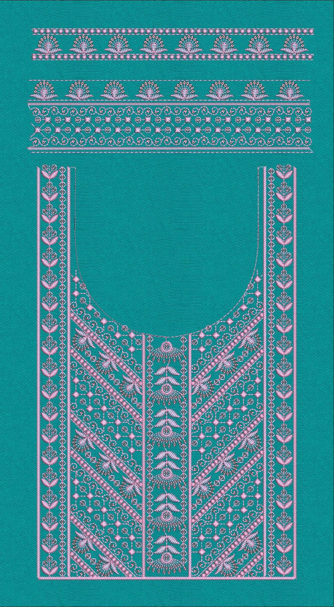 FANCY KURTI NECK PATTI DAMAN