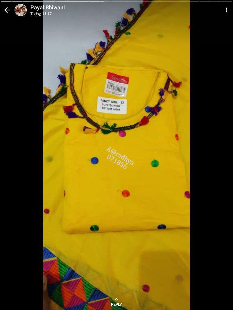 Daman & Single Head top & Duppata