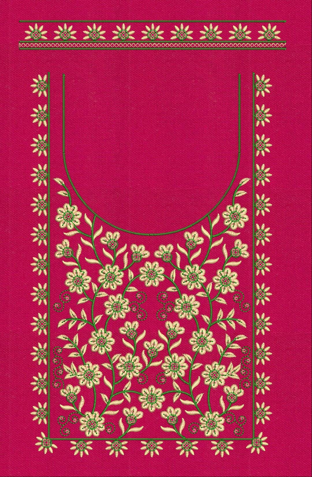FANCY KURTI NECK PATTI DAMAN