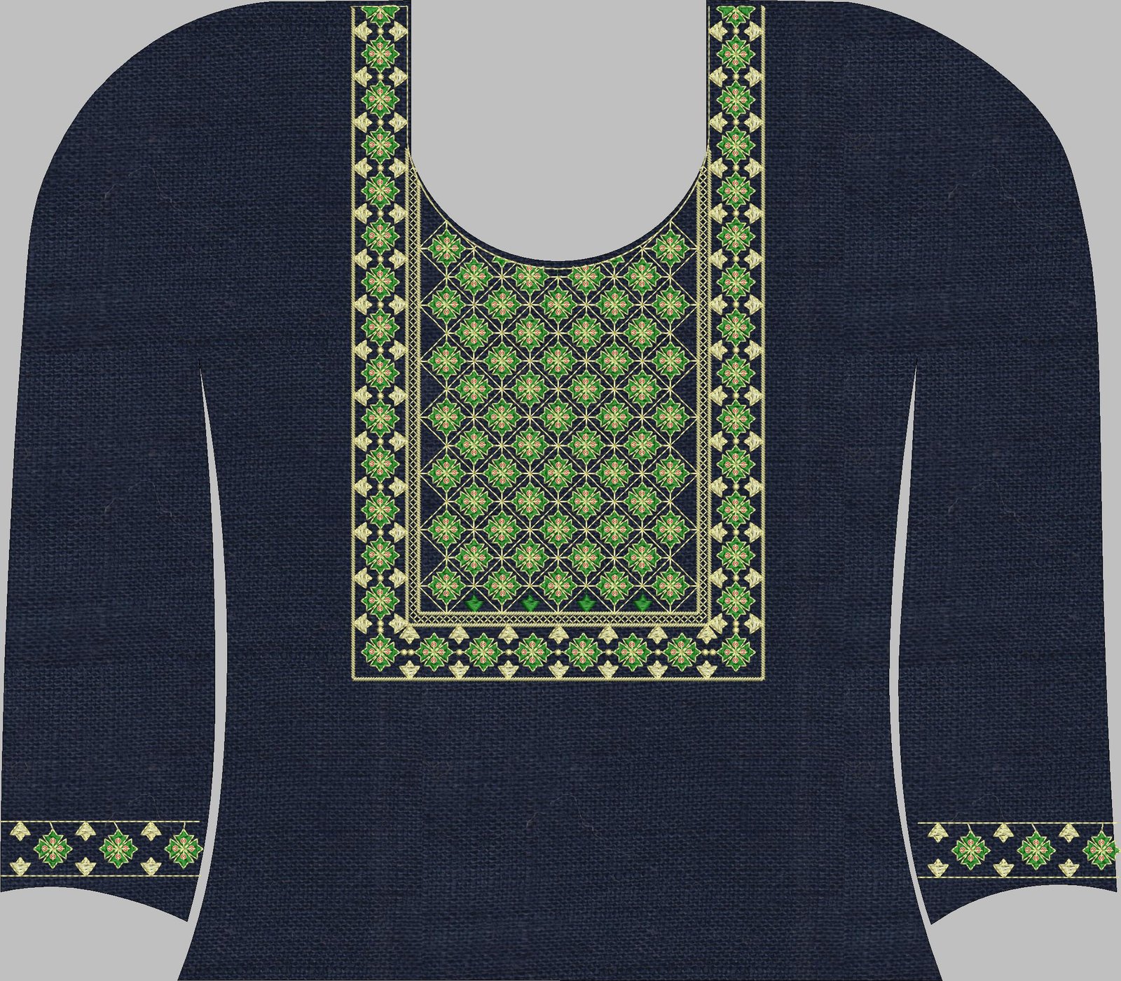 FANCY KURTI NECK PATTI DAMAN