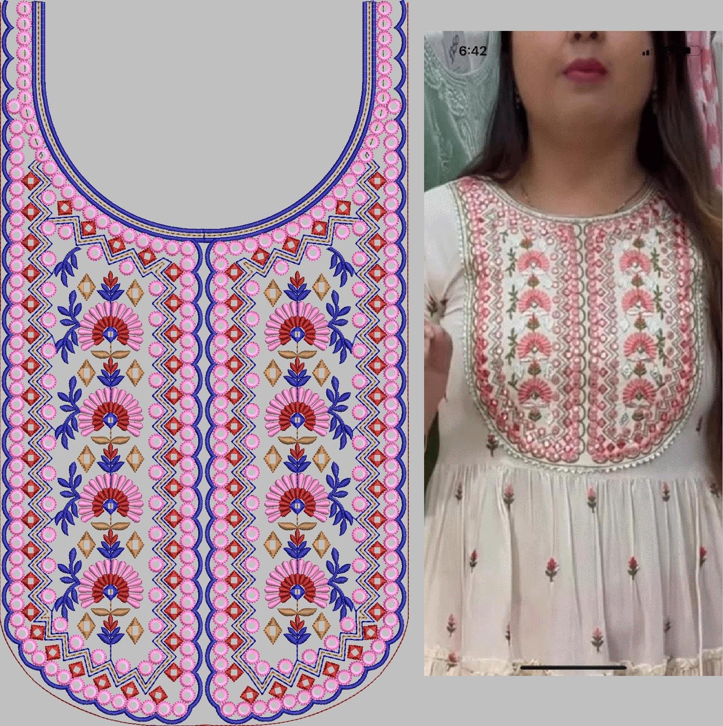 FANCY KURTI NECK