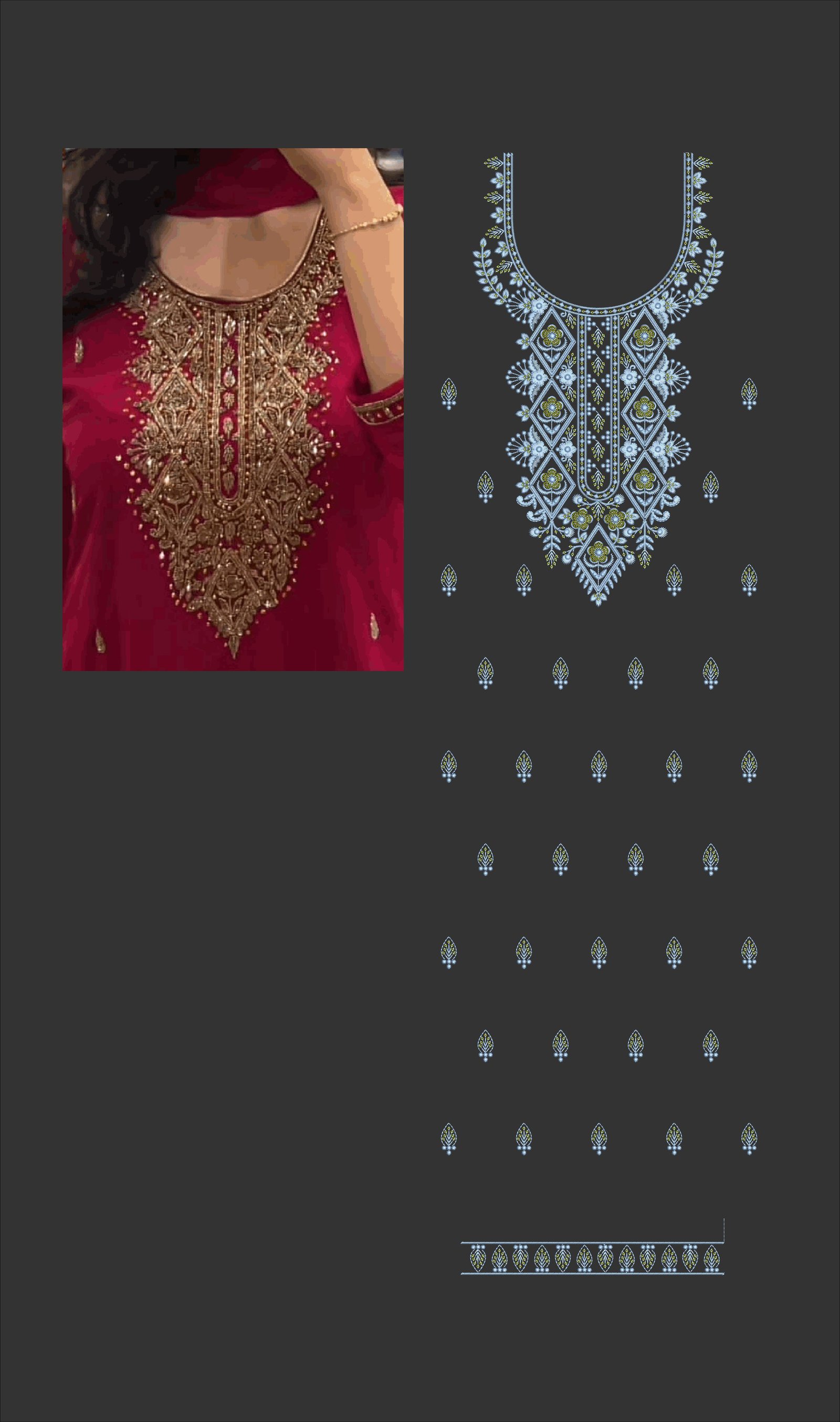 FANCY KURTI NECK PATTI
