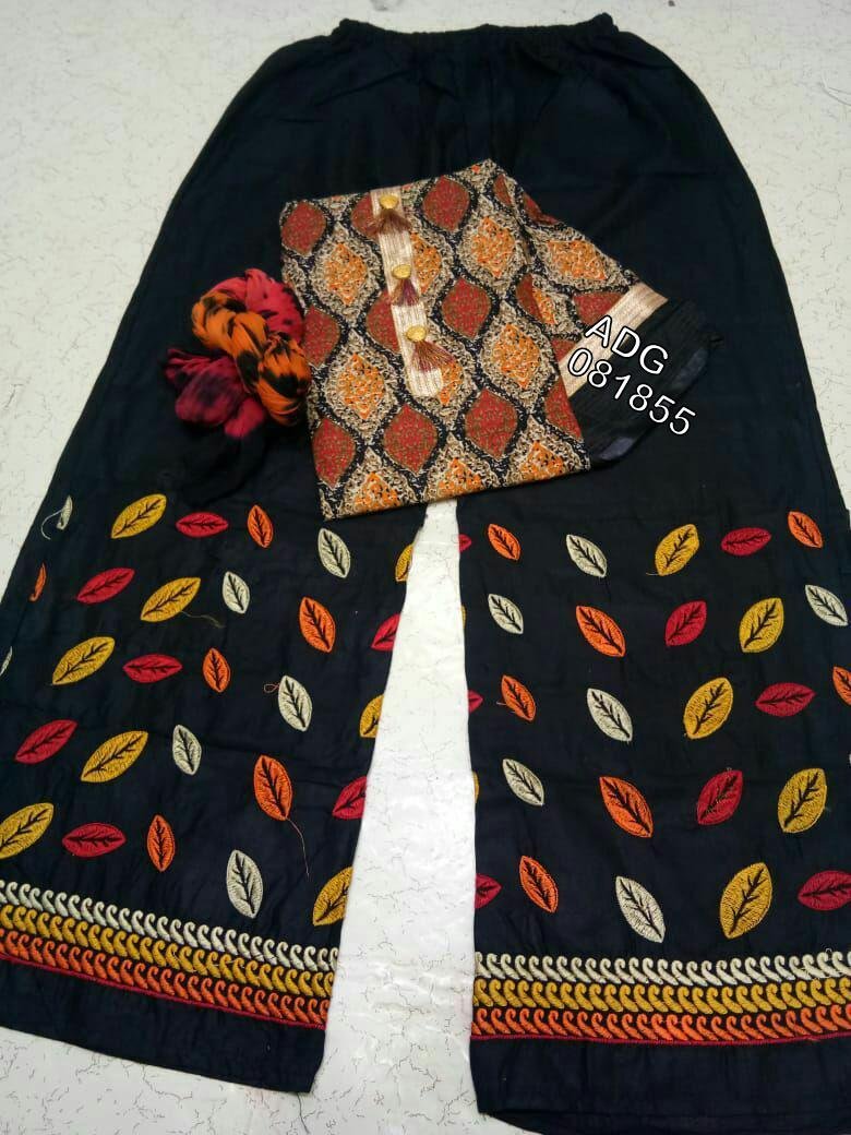 Daman & Single Head top & Duppata