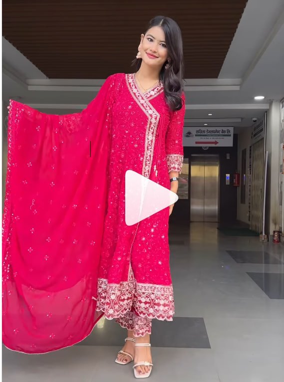 fancy top  & DUPATTA