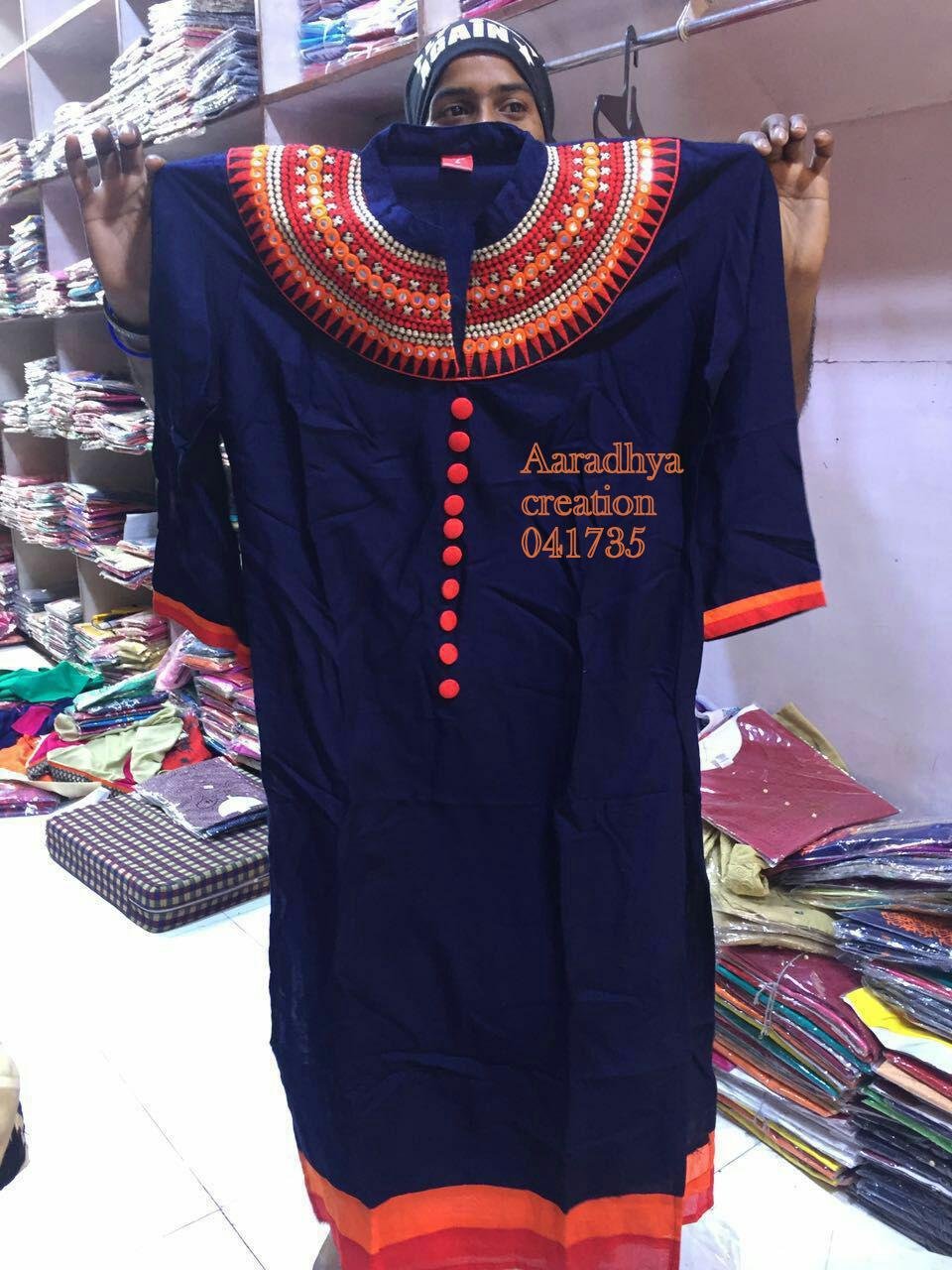 fancy kurti neck