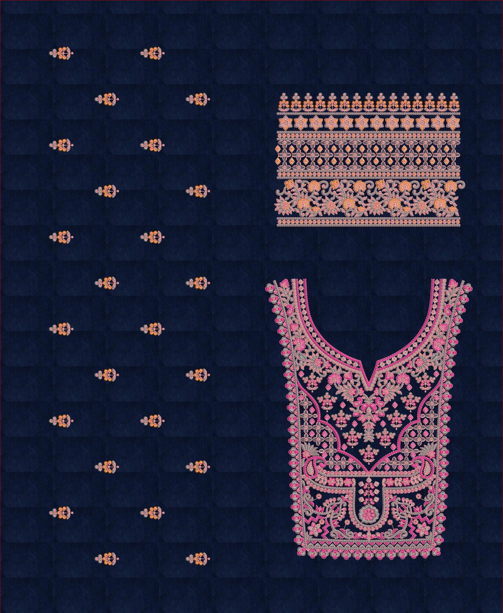 fancy top & daman