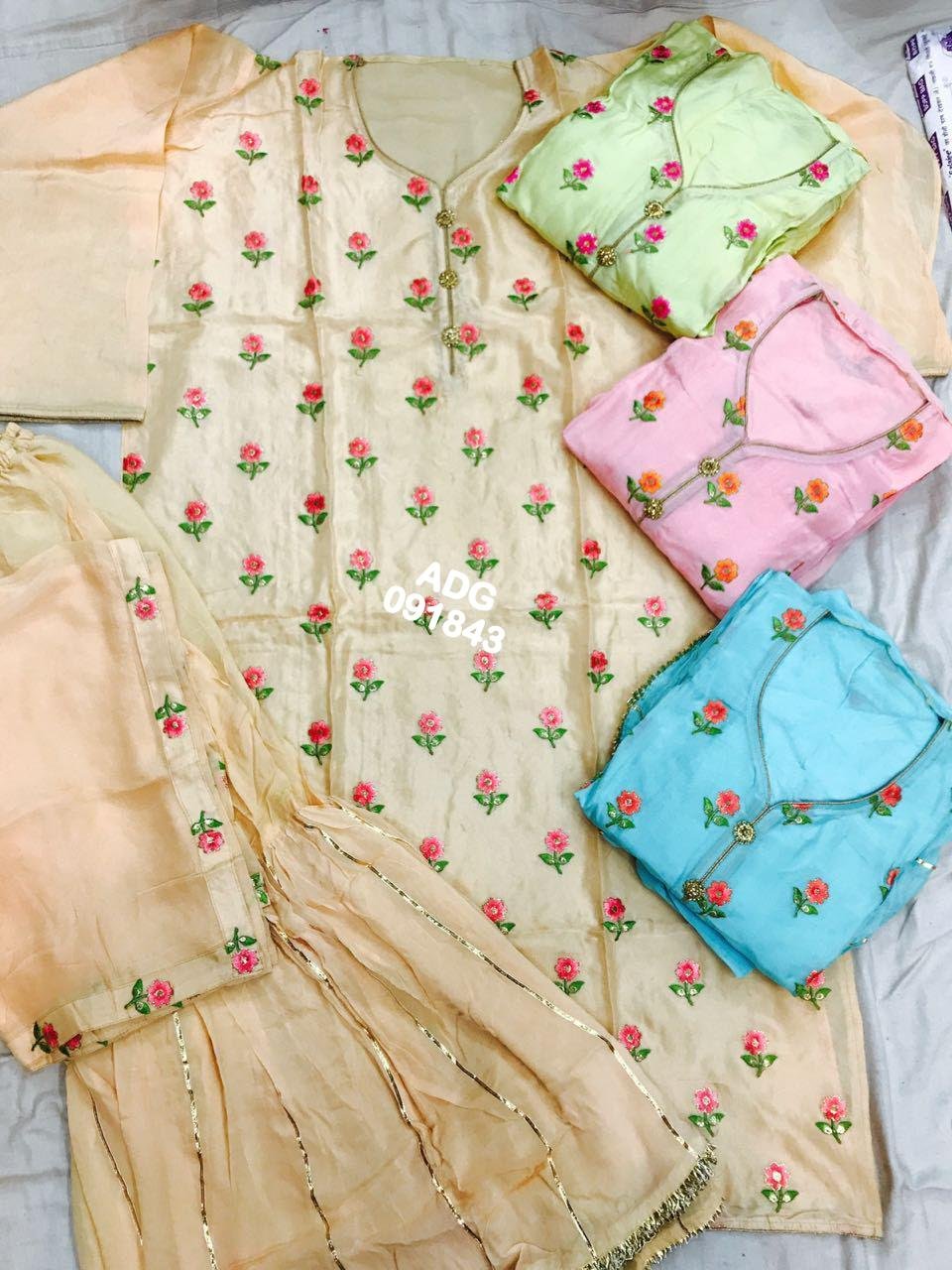 Daman & Single Head top & Duppata