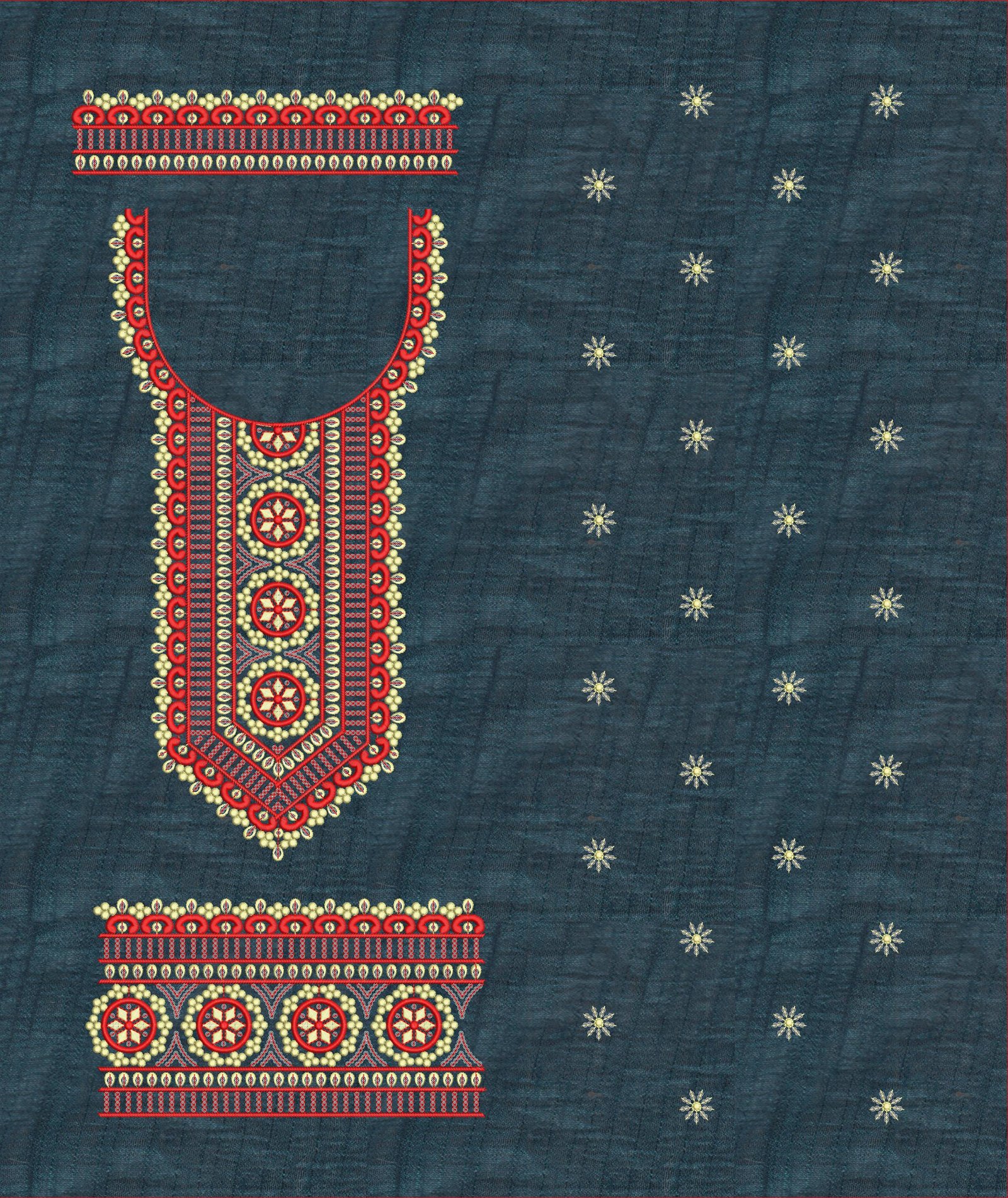 daman  & single head top dupatta