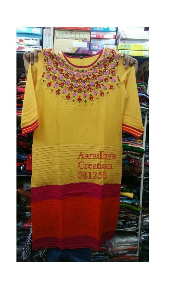 fancy kurti neck