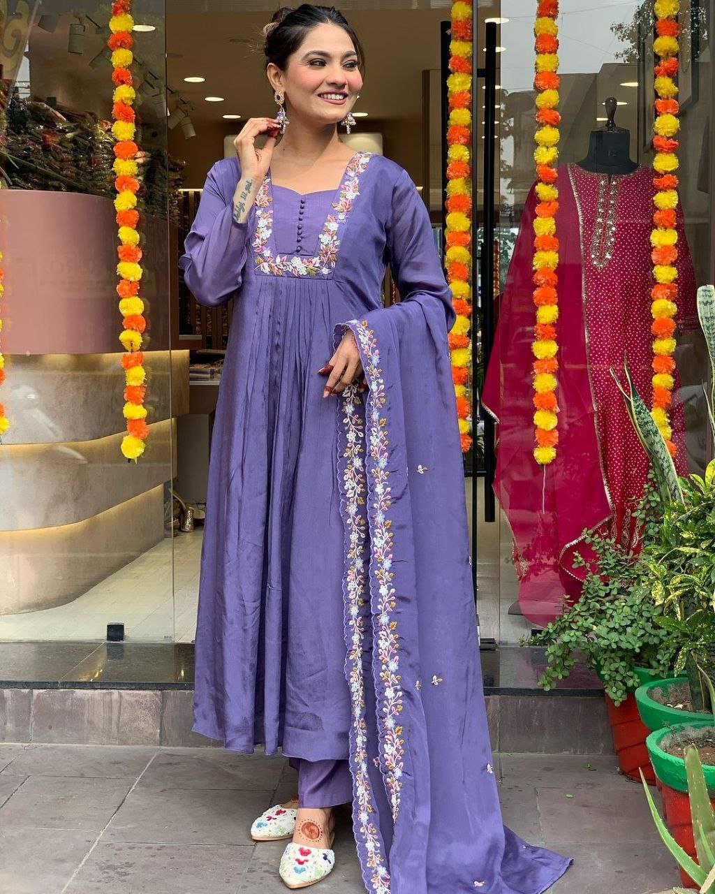 fancy top  & DUPATTA