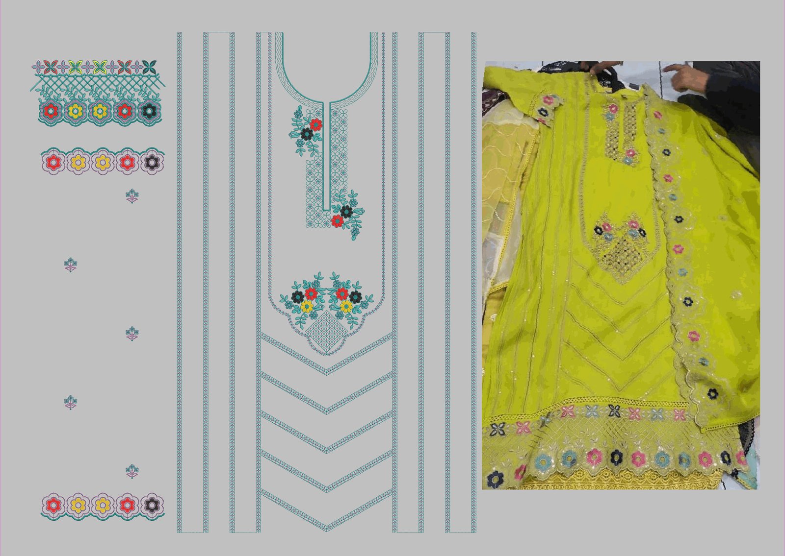 fancy top & dupatta