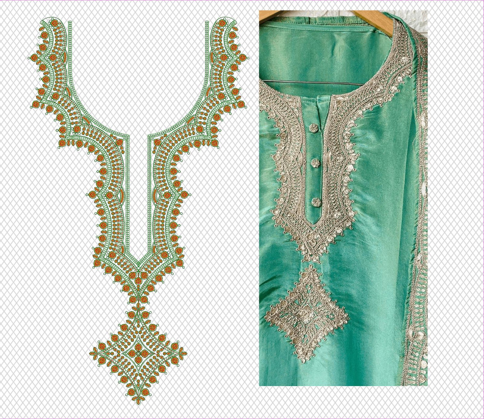 FANCY KURTI  NECK