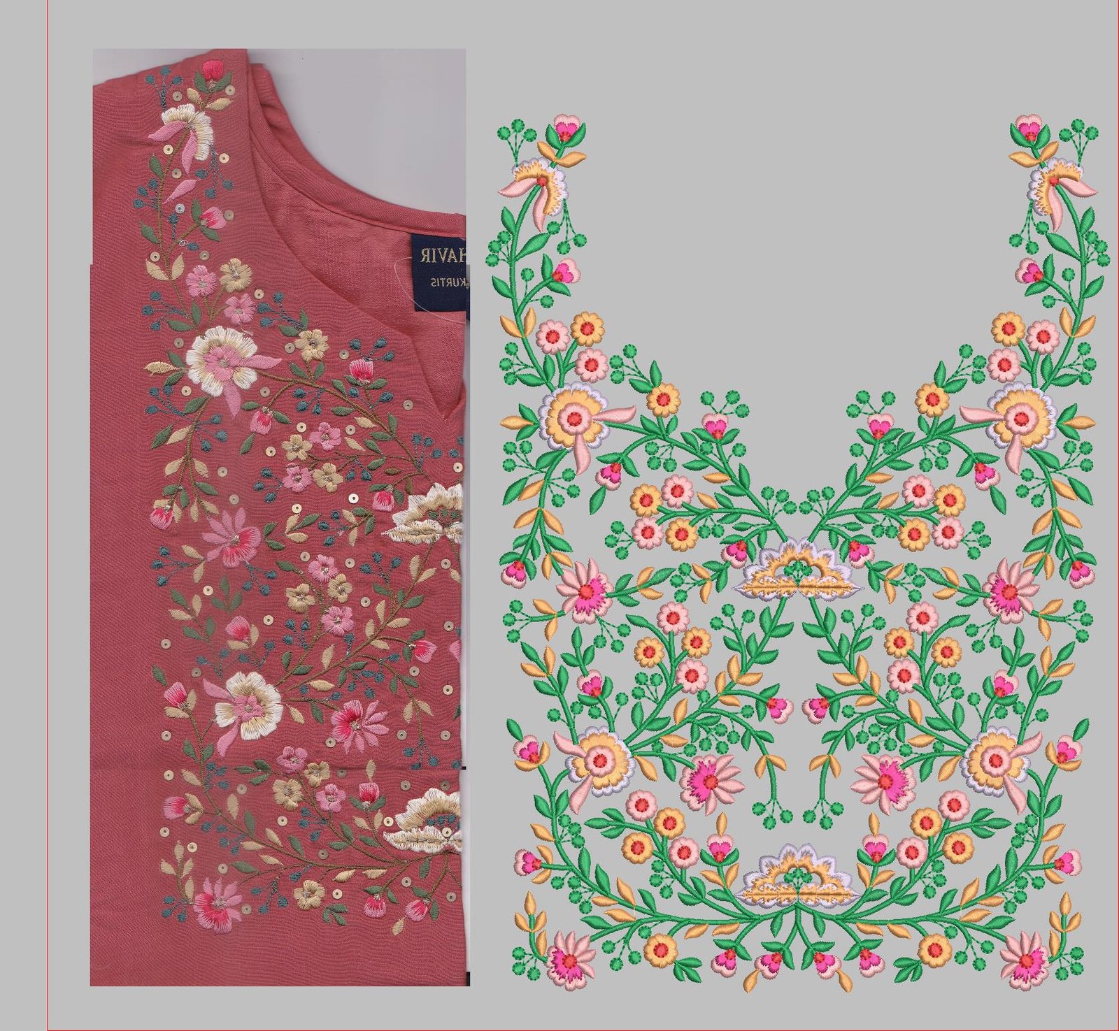 FANCY KURTI  NECK