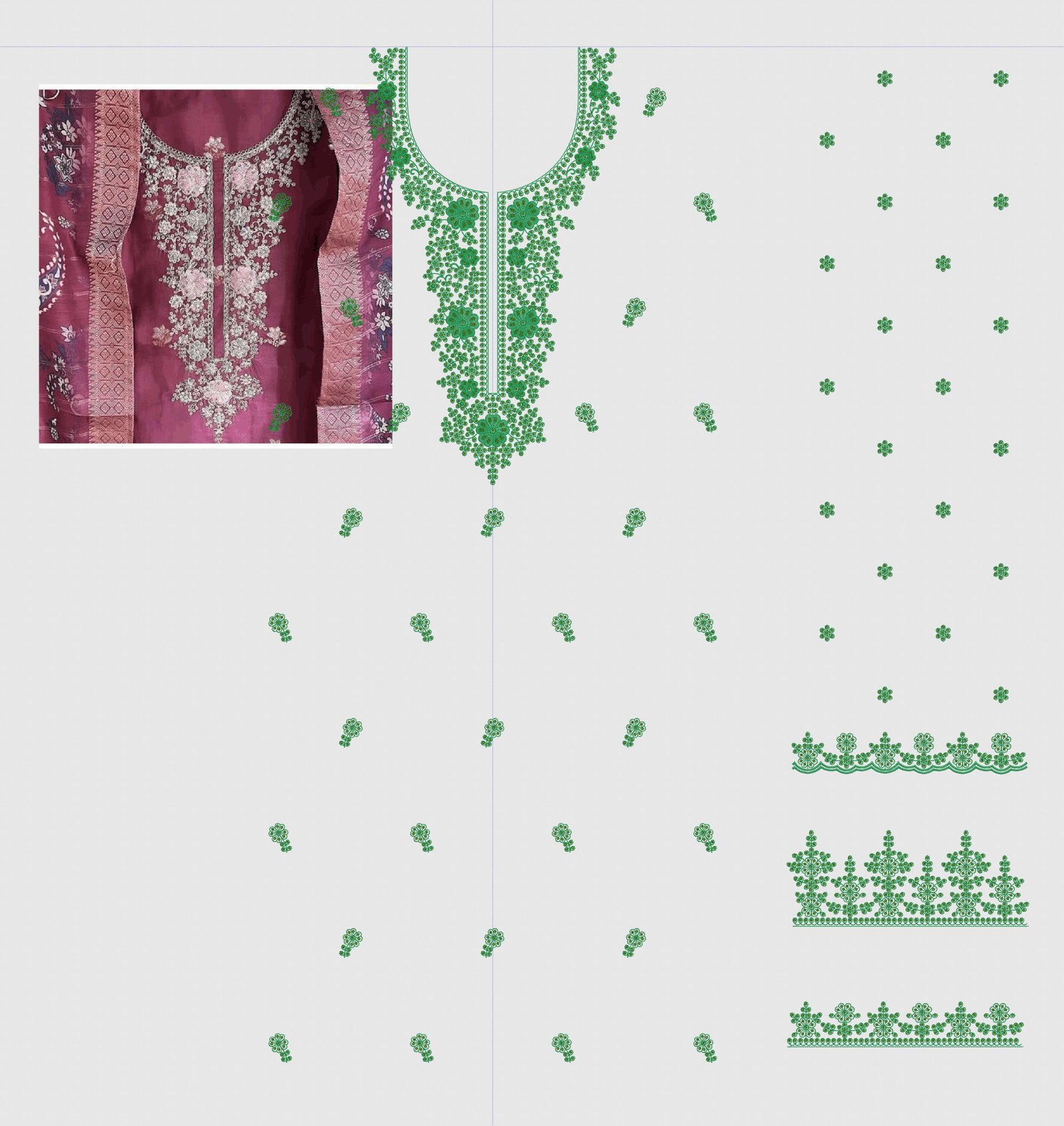 fancy top & dupatta