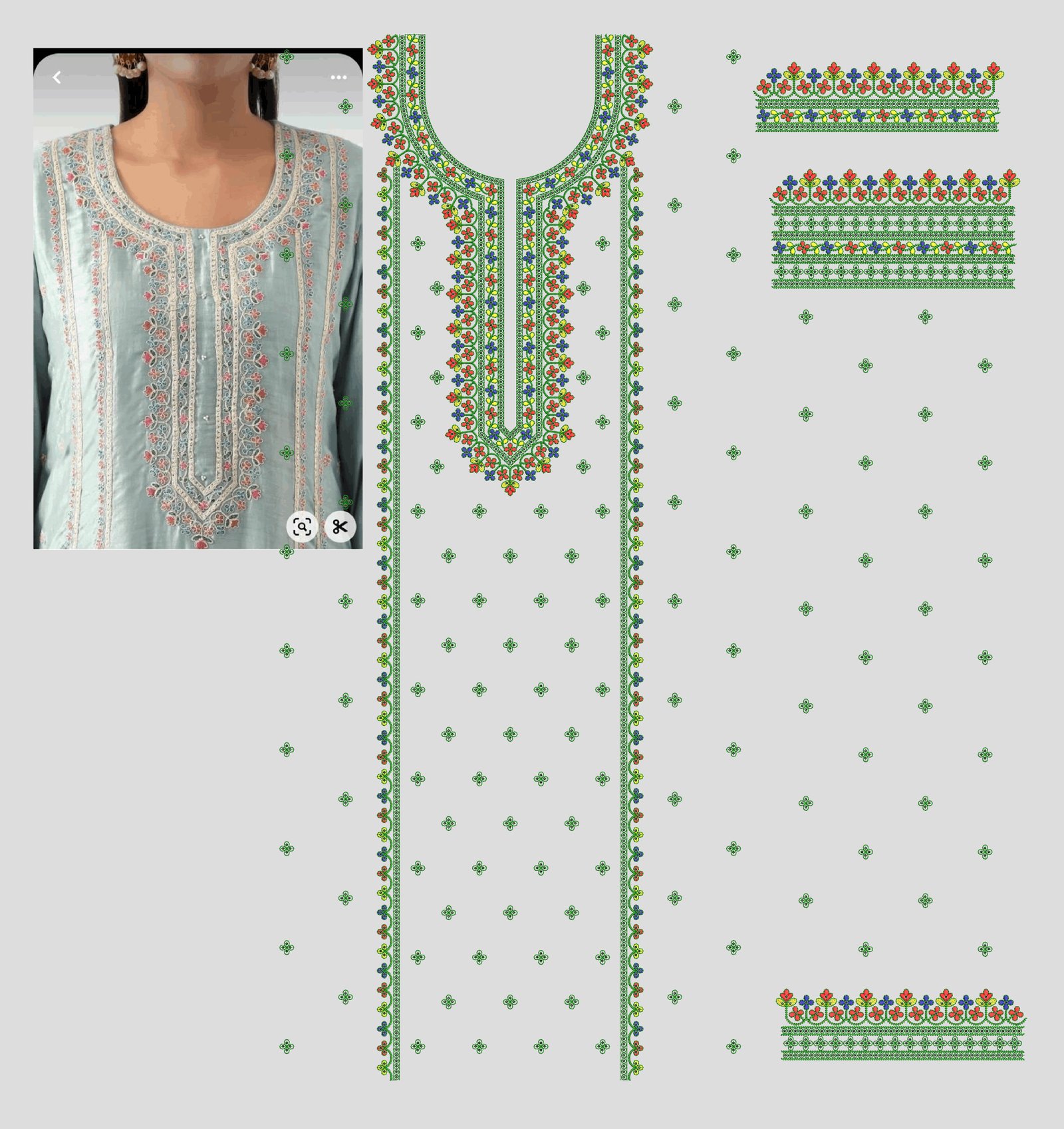 fancy top & dupatta