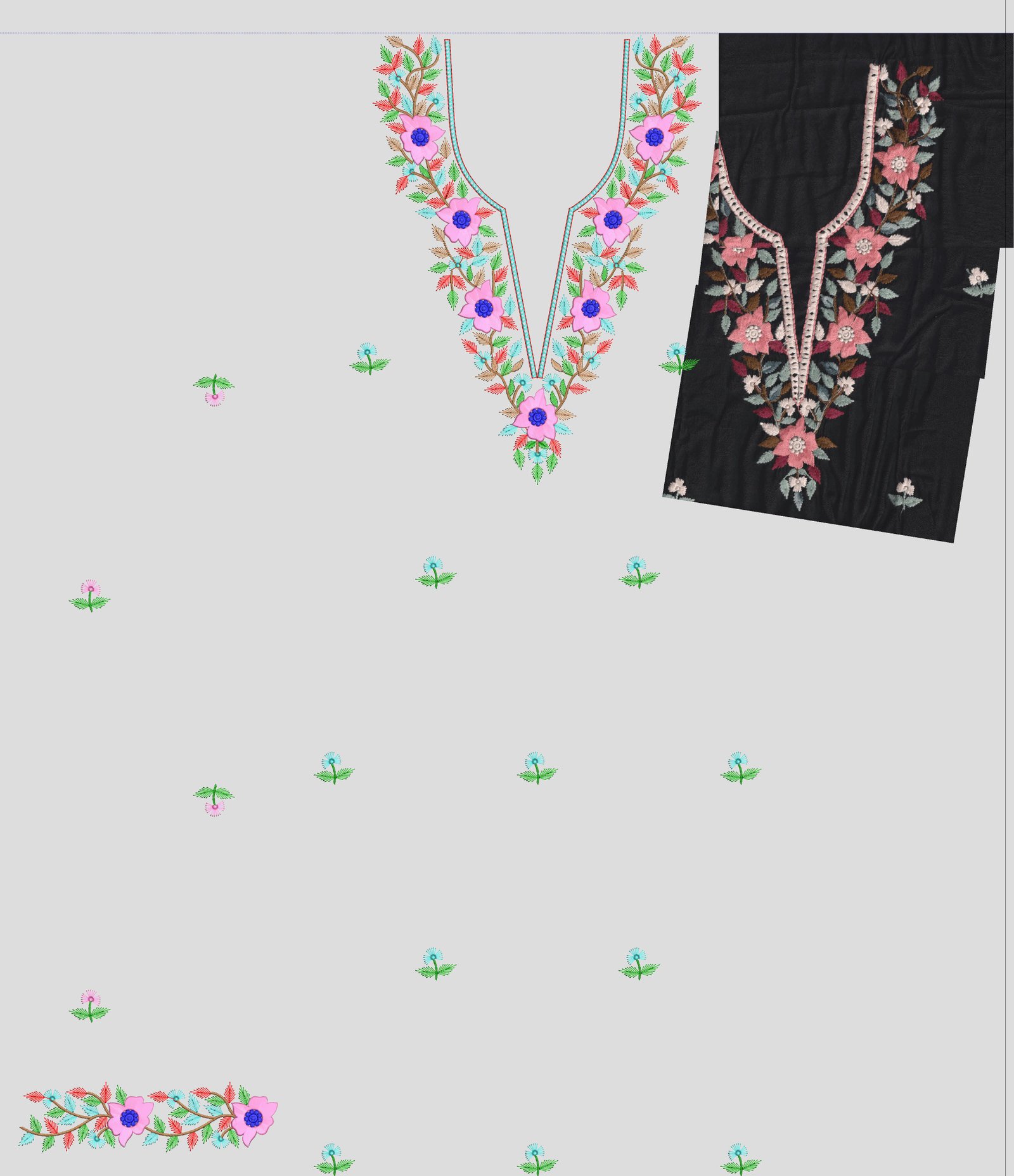 fancy top & dupatta