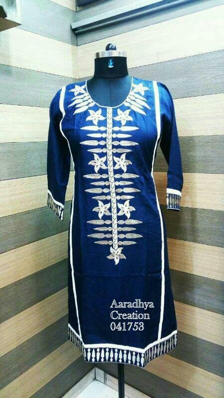 fancy kurti neck