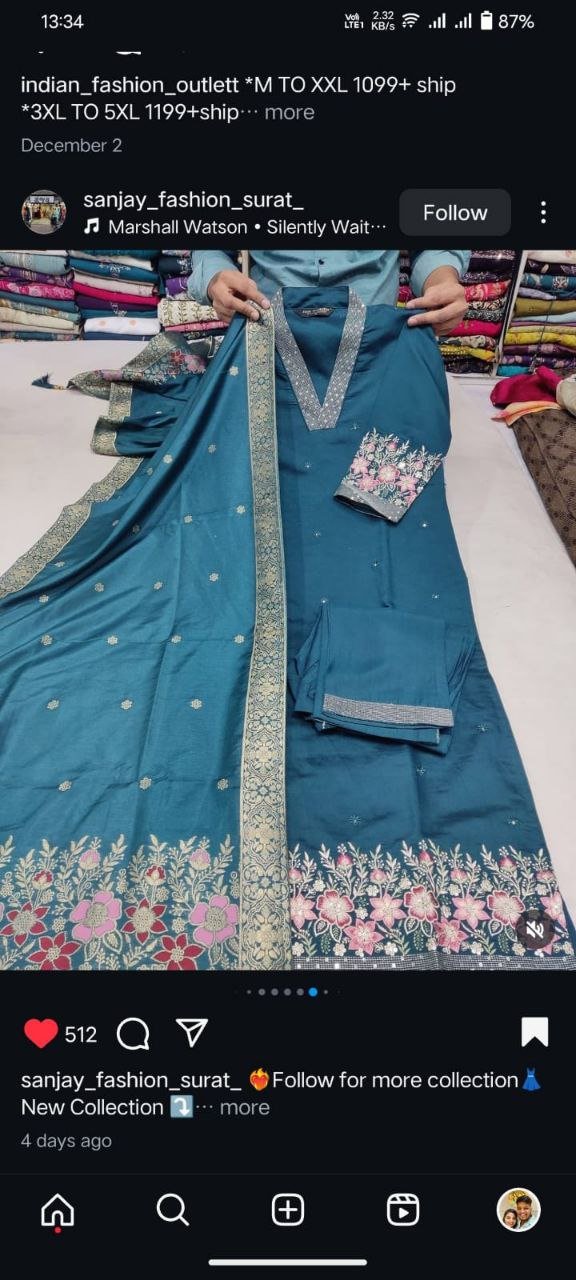 fancy top & dupatta