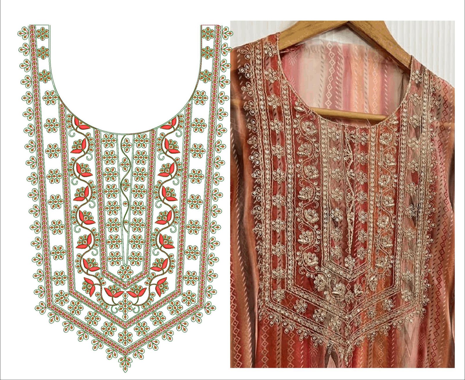 FANCY KURTI  NECK
