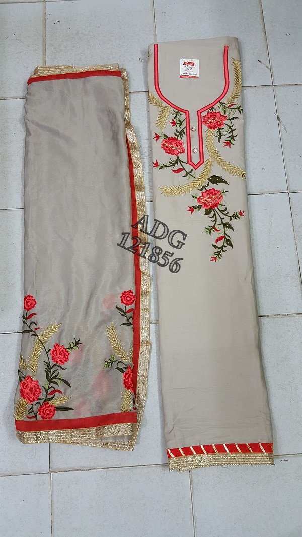 Daman & Single Head top & Duppata