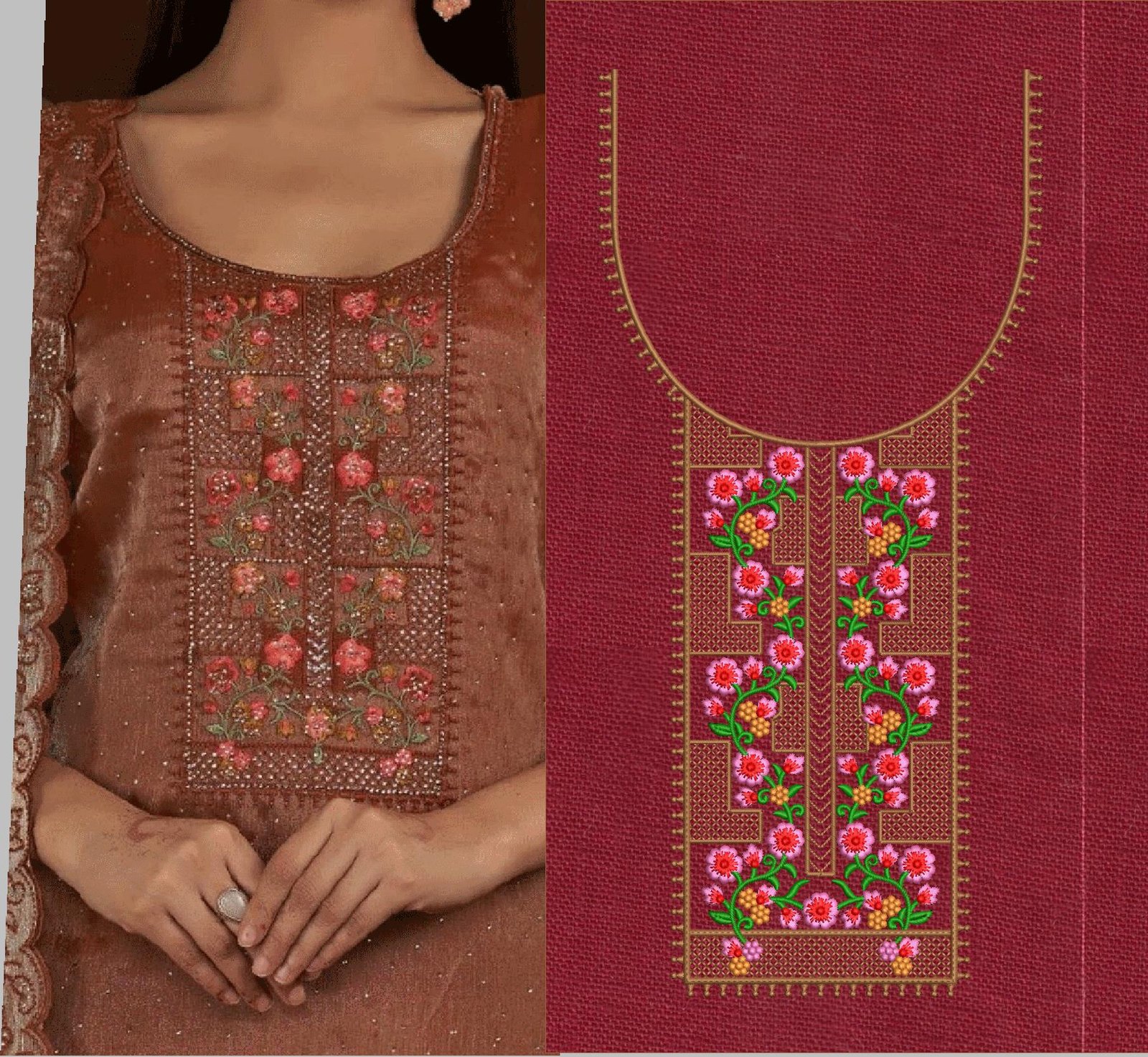 FANCY KURTI  NECK