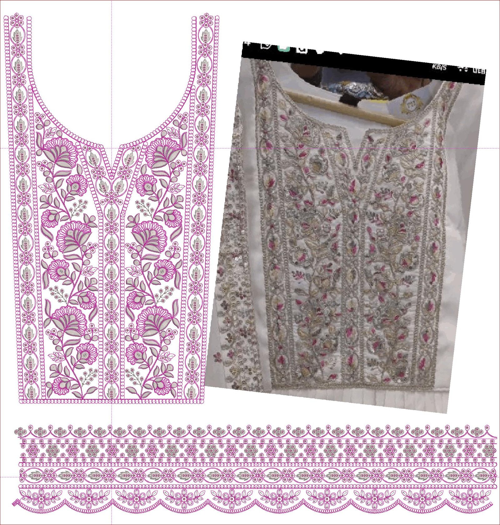 FANCY KURTI  NECK