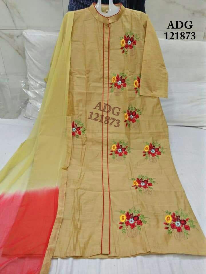 Daman & Single Head top & Duppata