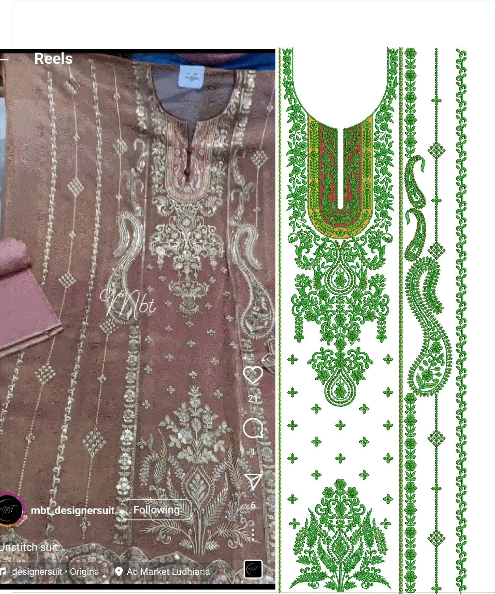 fancy top & dupatta