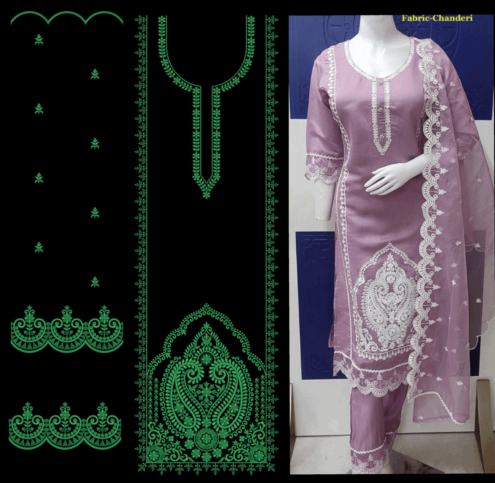 fancy top & dupatta
