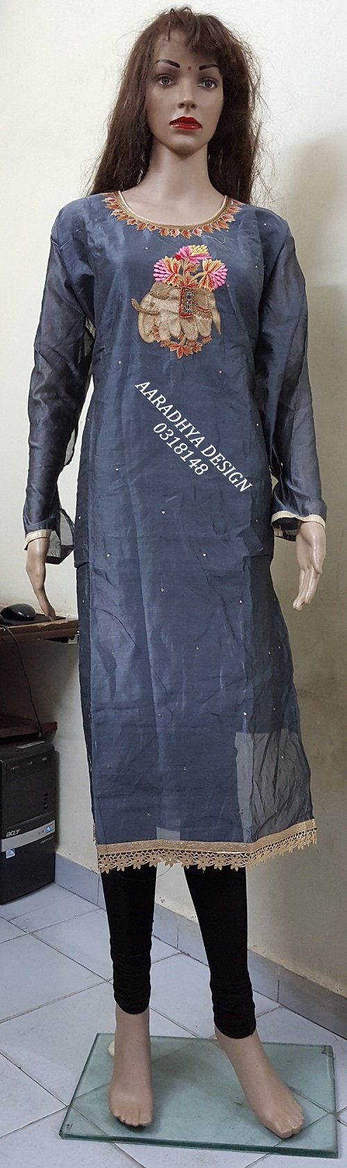 Daman & Single Head top & Duppata