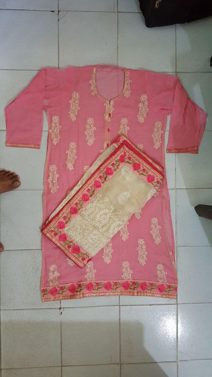 Daman & Single Head top & Duppata