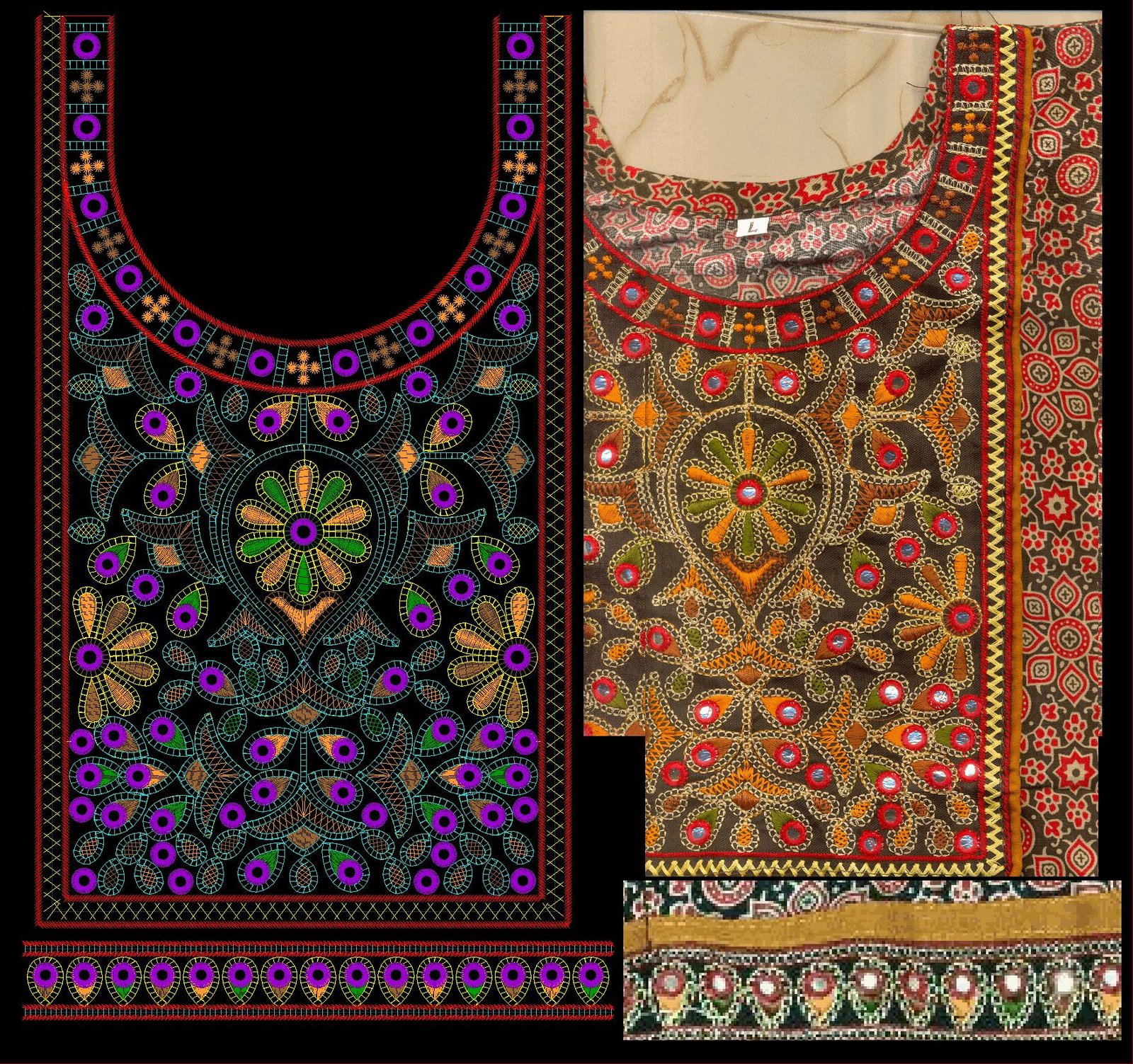 FANCY KURTI  NECK