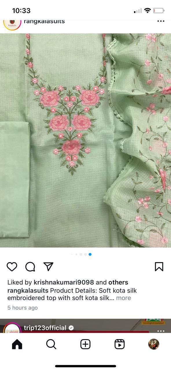 FANCY TOP NECK & DUPATTO