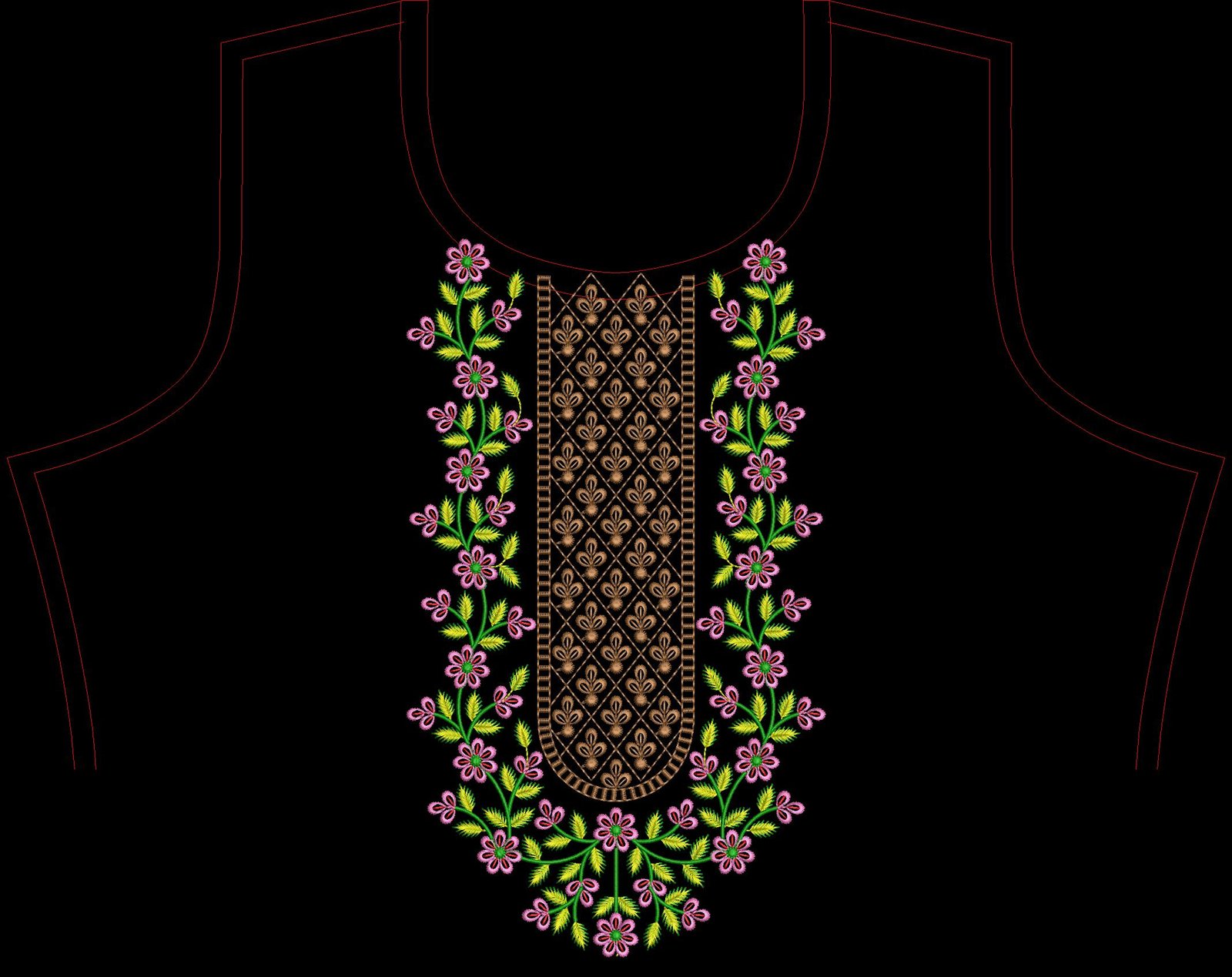 FANCY KURTI  NECK