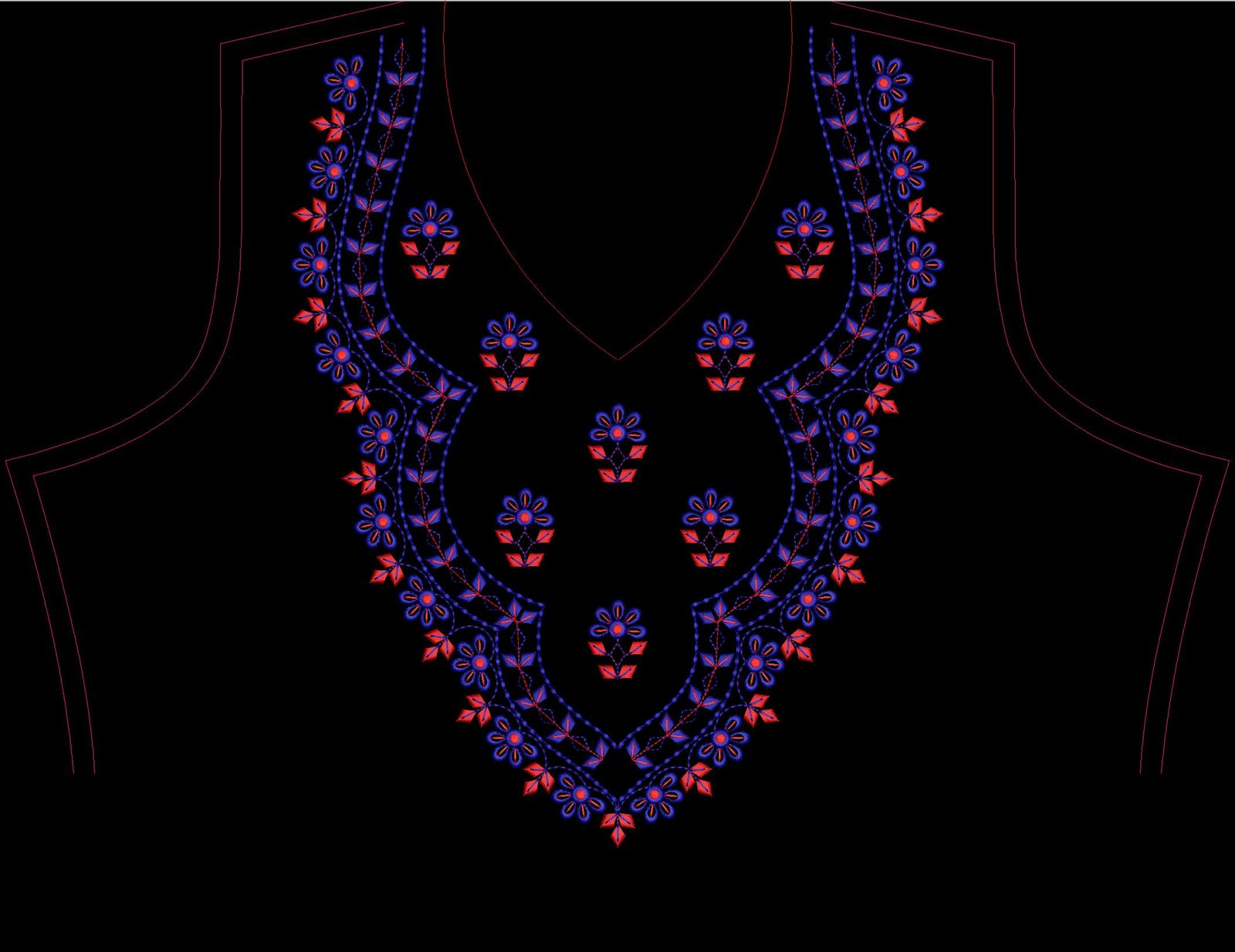 FANCY KURTI  NECK