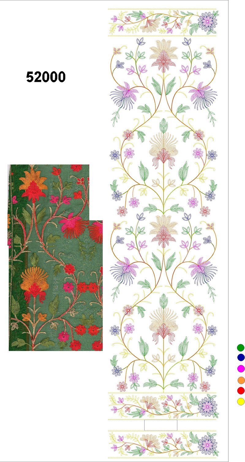dupatta work