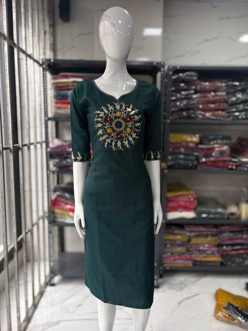 kurti neck panel
