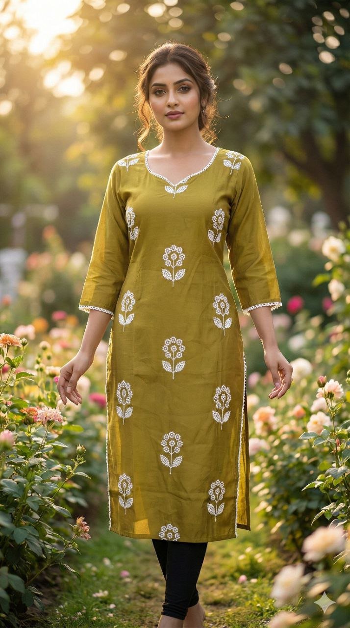 kurti neck panel