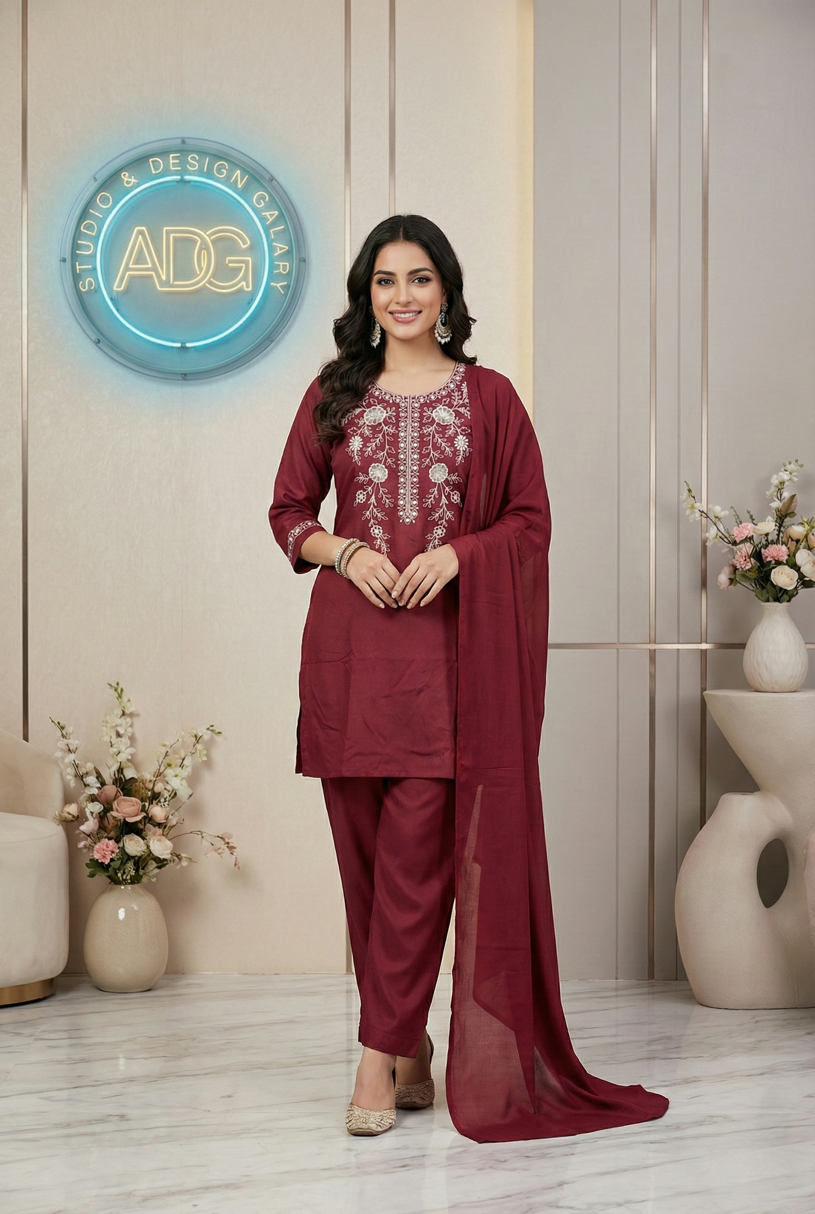 kurti neck panel