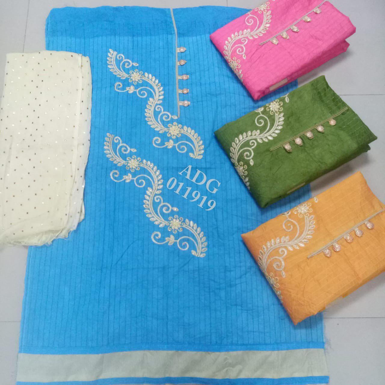 Daman & Single Head top & Duppata