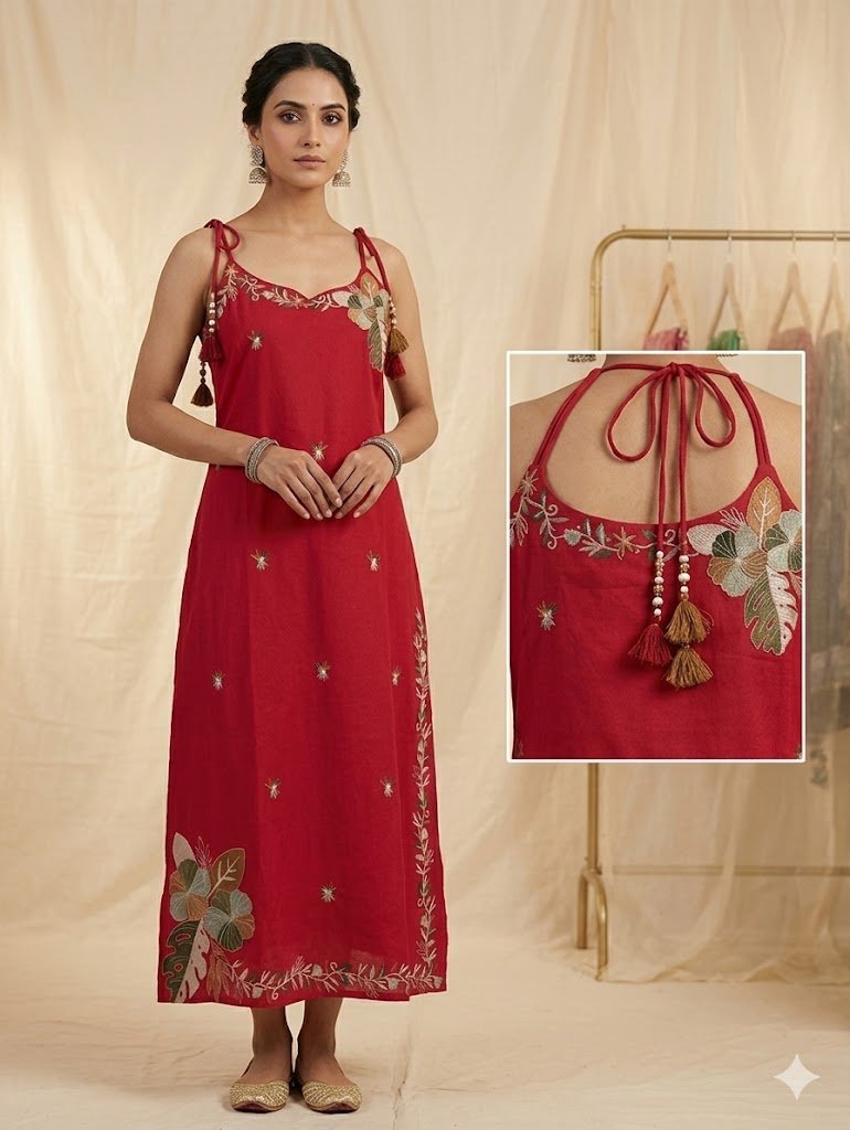 kurti neck panel