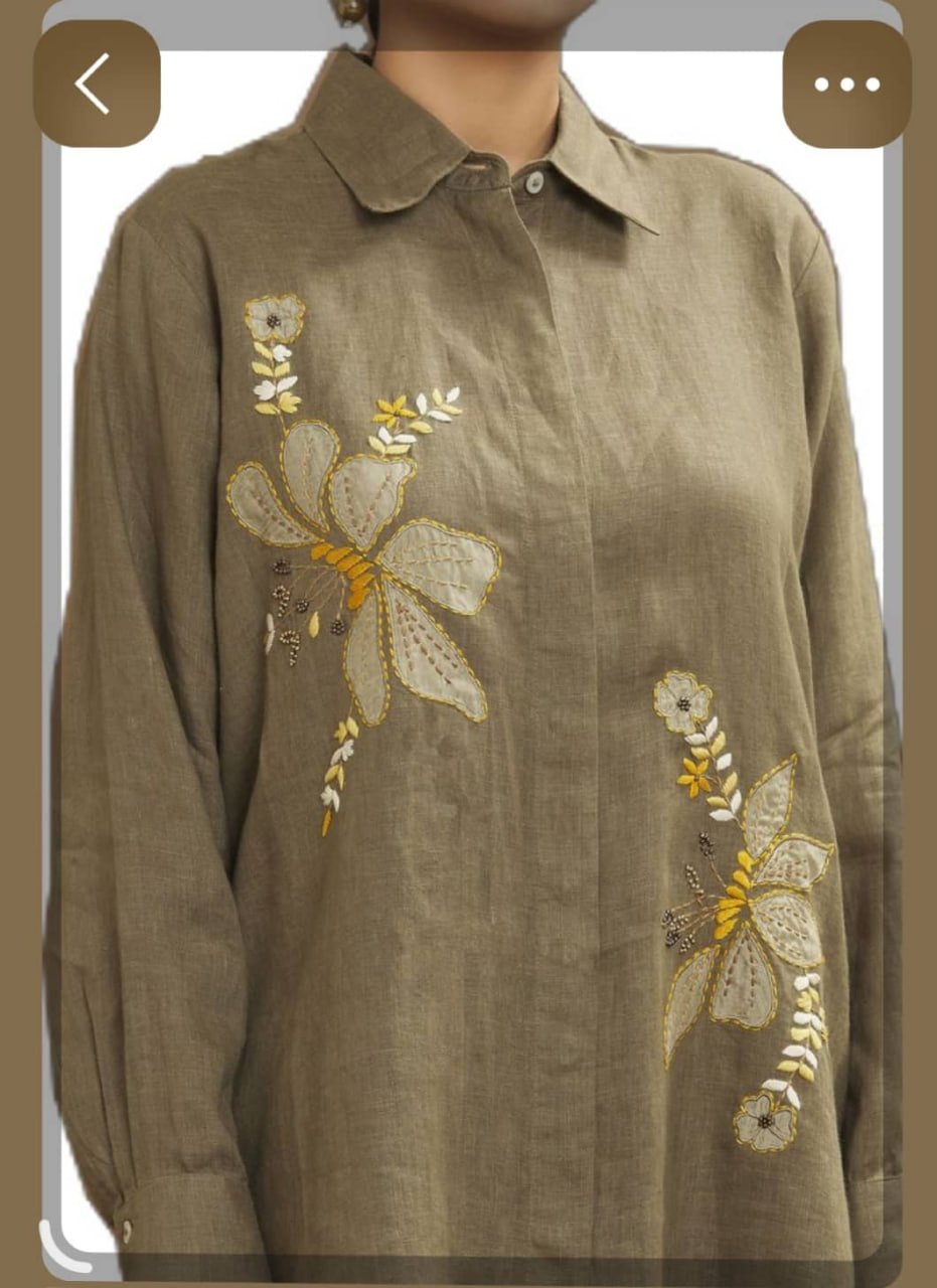 kurti neck panel