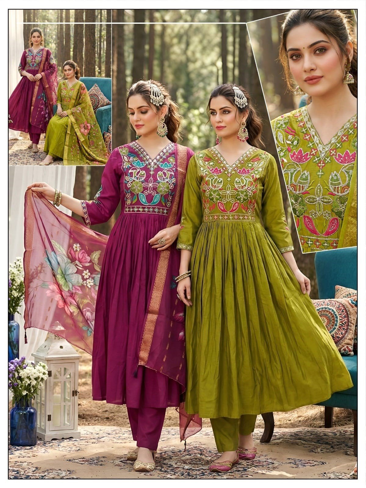kurti neck panel