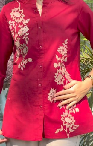 kurti neck panel