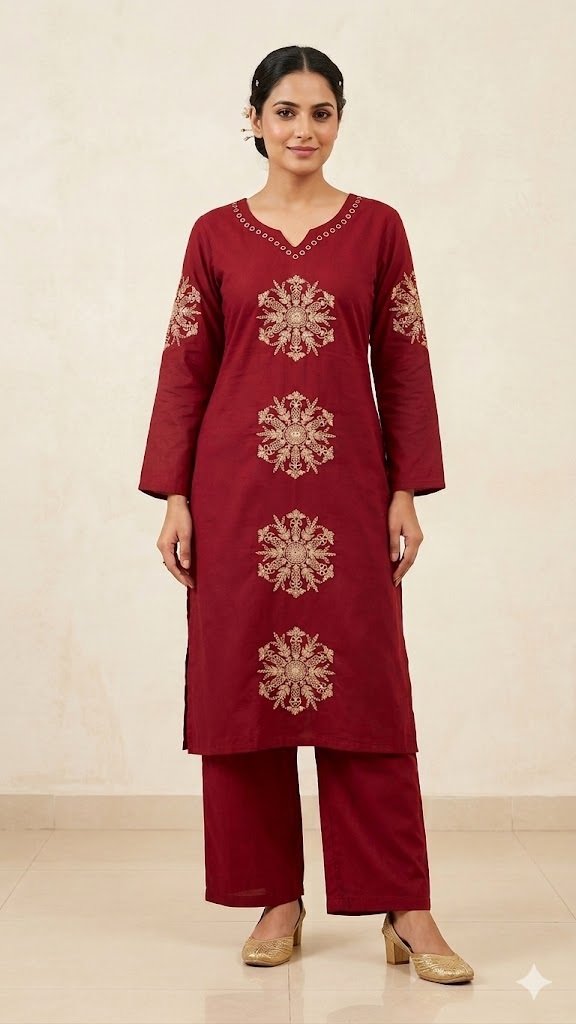 Fancy Kurti neck panel sq